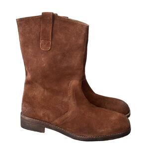 Free People Easton Equestrian Ankle Boot Saddle Suede NEW Size 8.5
